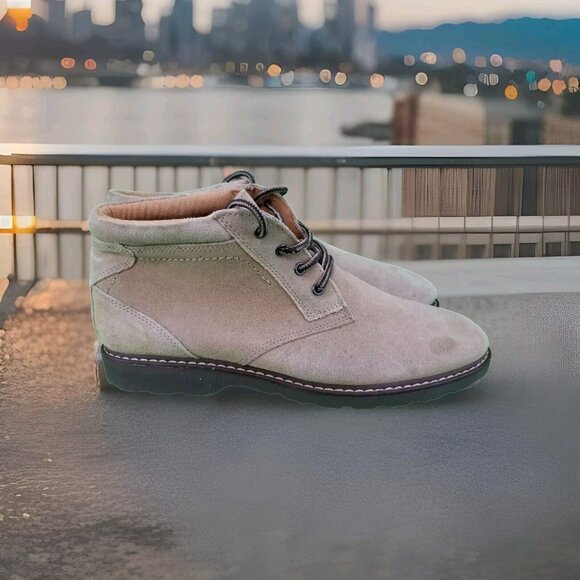 Nunn Bush Other - ✅Nunn Bush Dual Comfort Memory Foam 84585 Tan Suede Chukka Boot Men's 9M Shoes